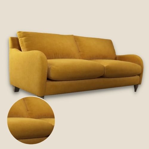 yellow 3-seater sofa