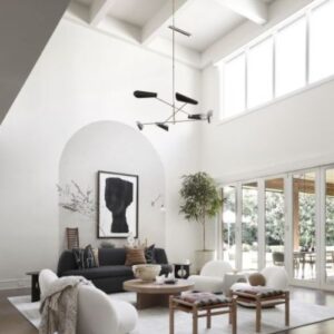 unique lighting for vaulted ceiling