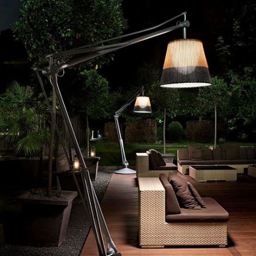 decorative outdoor floor lamps