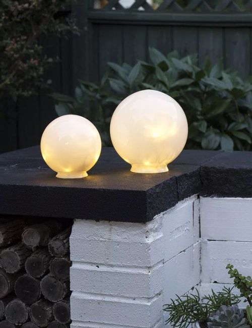 transluscent glass sphere lightings