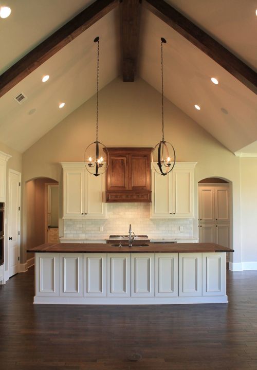 kitchen island lighting for sloped ceiling