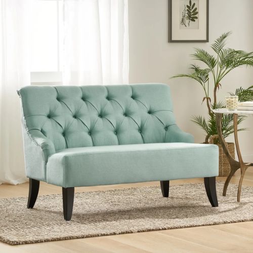 light mint blue couch