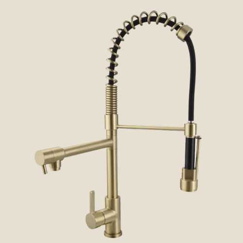 Pull Out Double Kitchen Sprayer Solid Brass