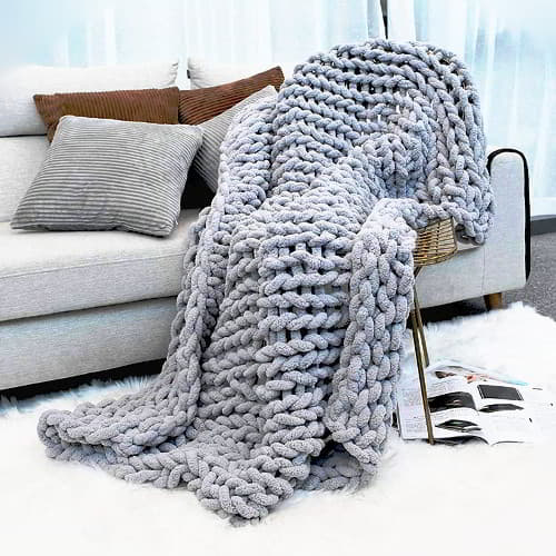 Knitted Sofa Throw